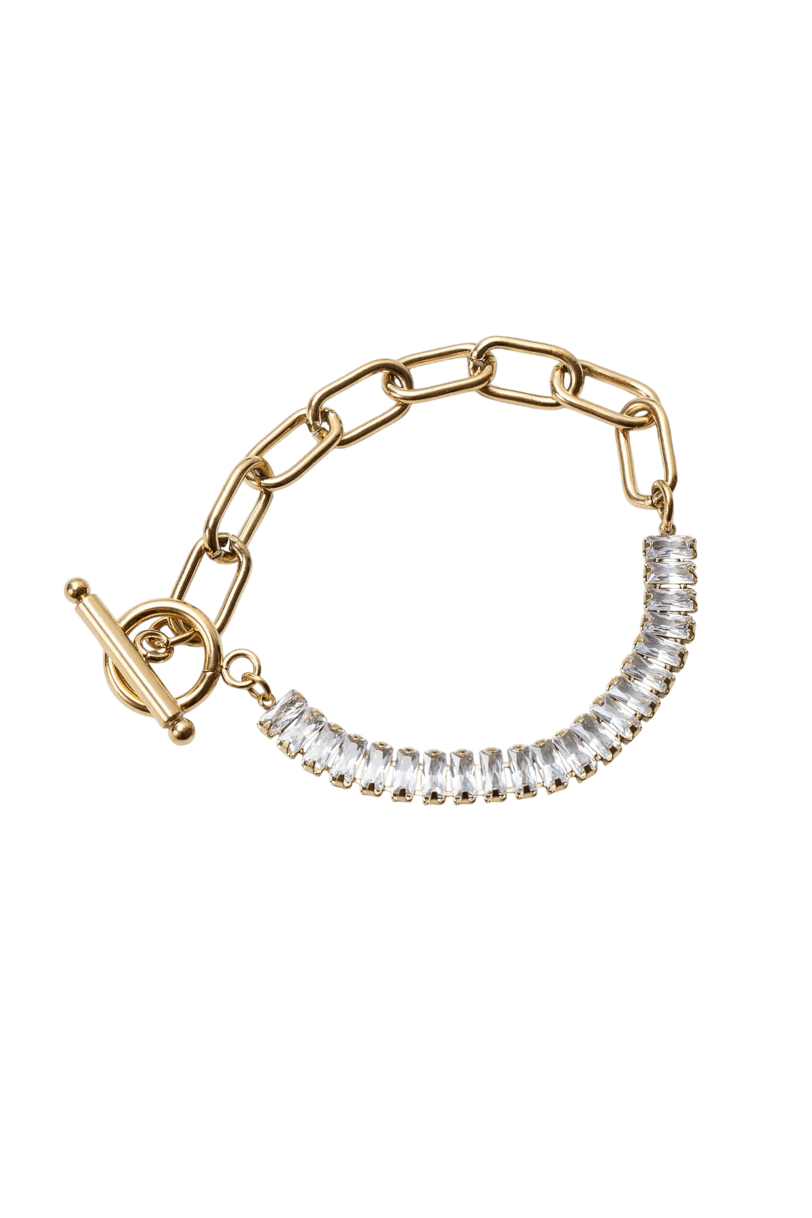 Colar Gargantilha Riviera Baguete Banhado Em Ouro 18k
