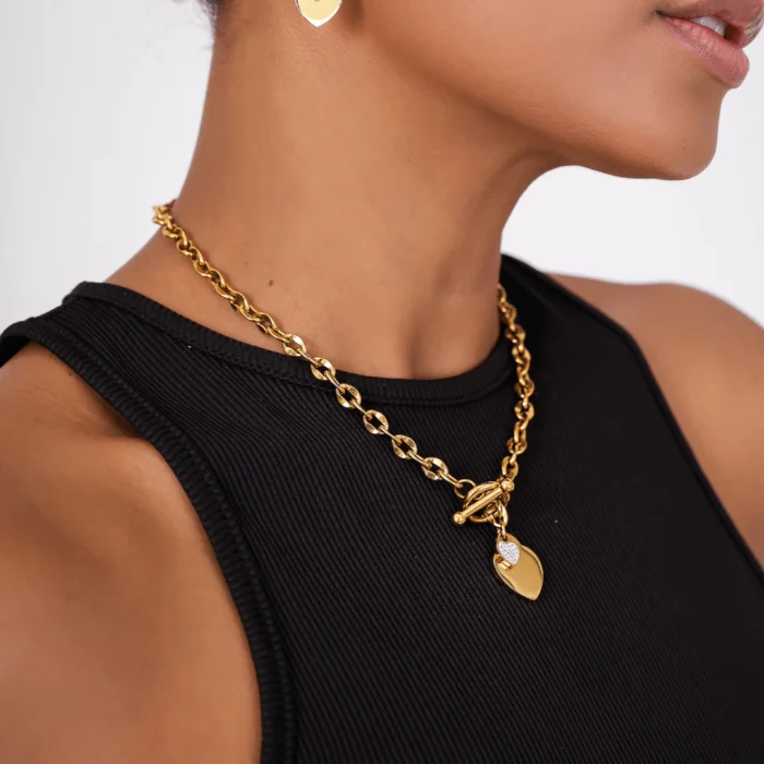 Colar de Elos Amichie Banhado em Ouro 18k - Imagem 3