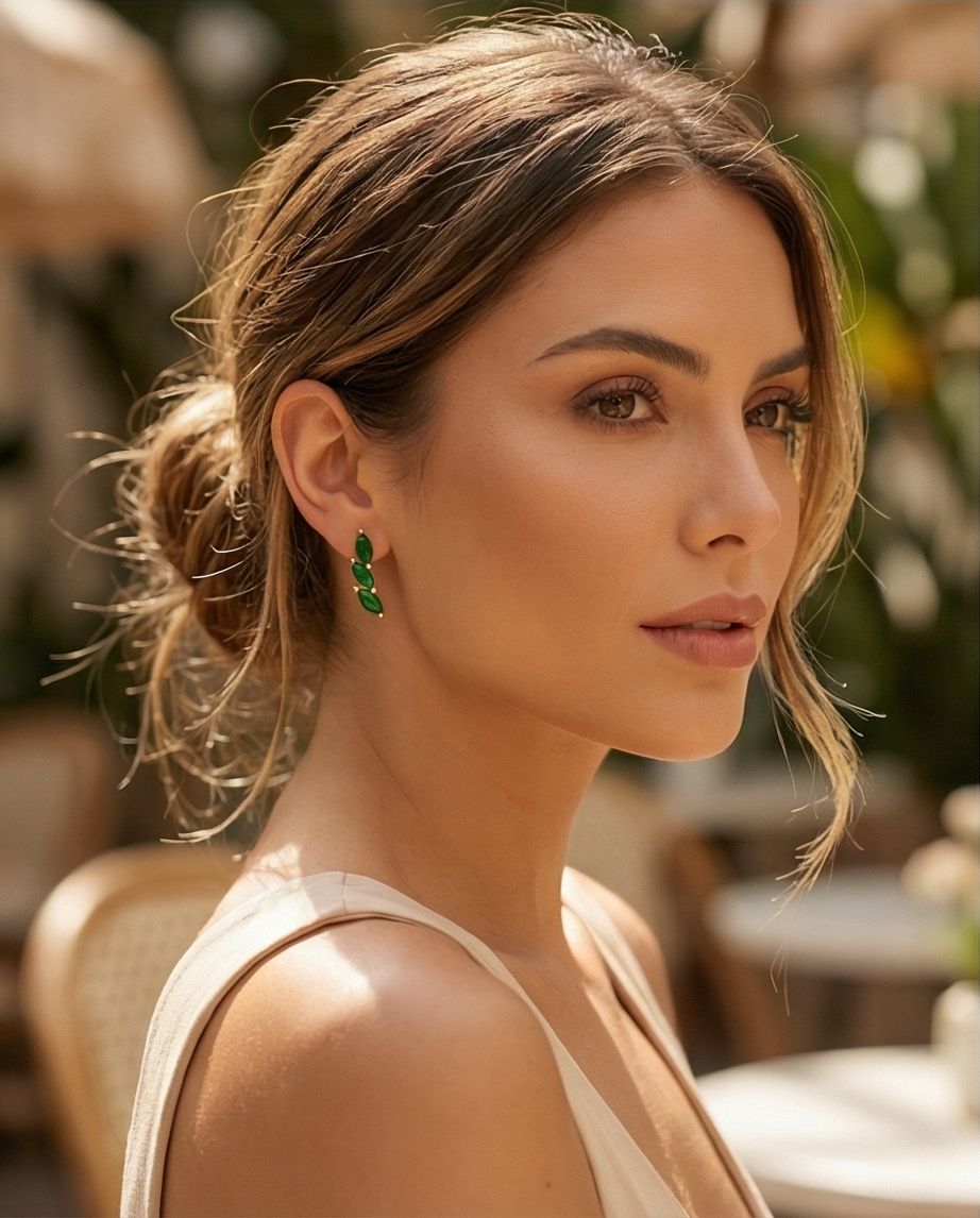 Brincos Ear Cuff Florença Banhados Ouro 18k - Imagem 2