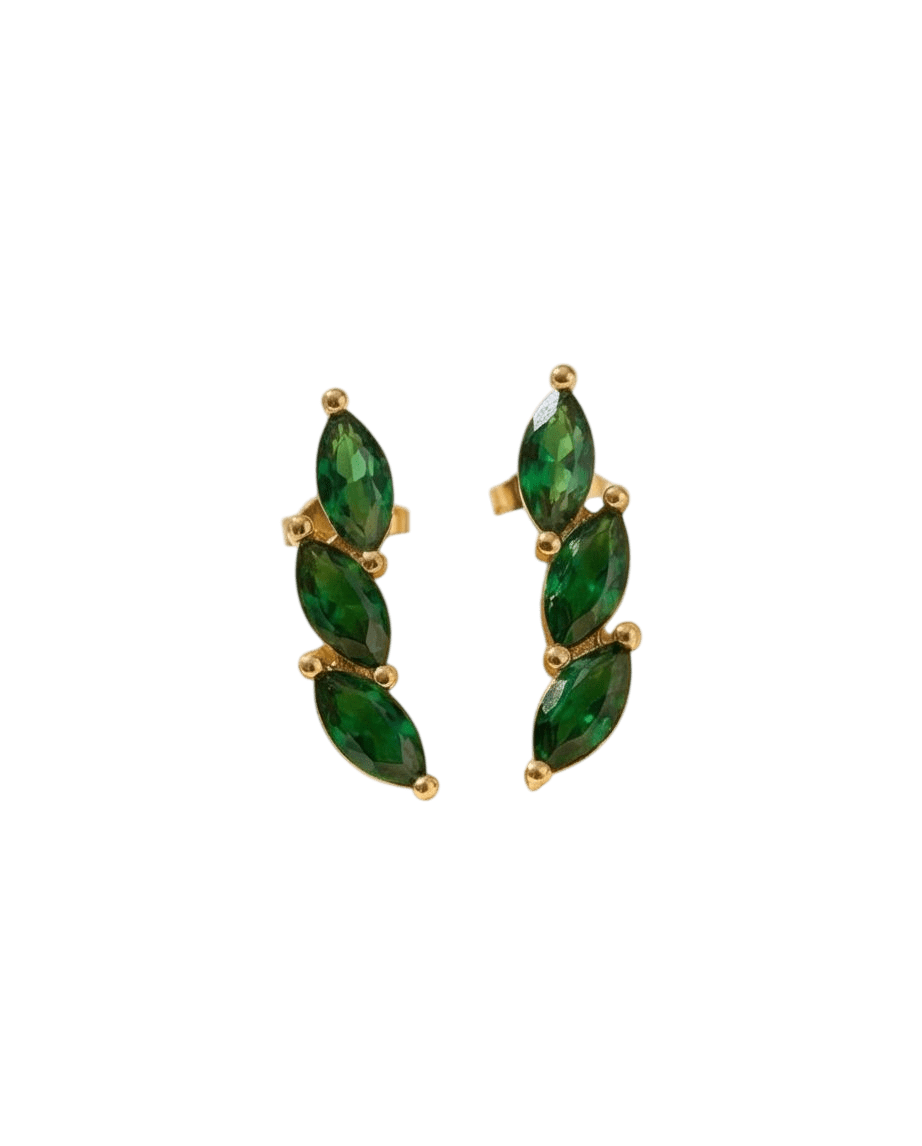 Brincos Ear Cuff Florença Banhados Ouro 18k