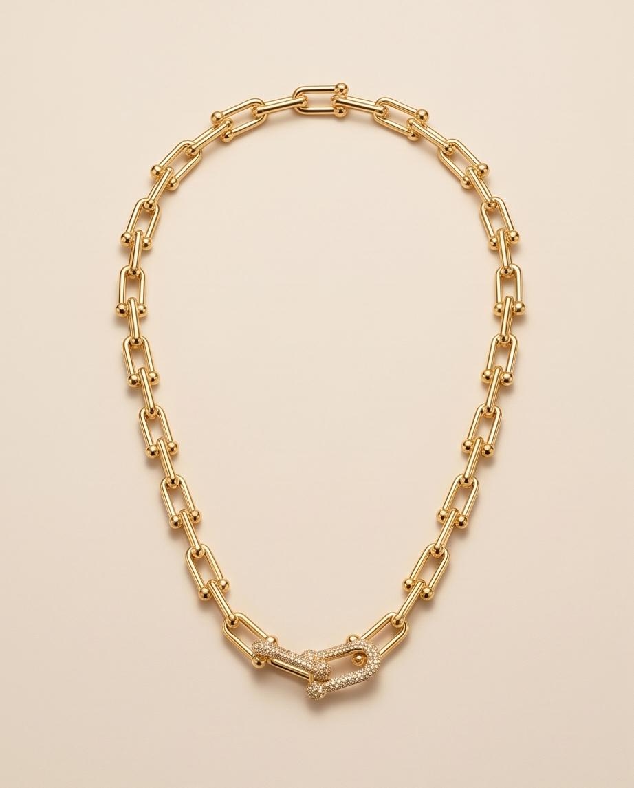 Colar Kaylie banhado em ouro 18k - Imagem 3