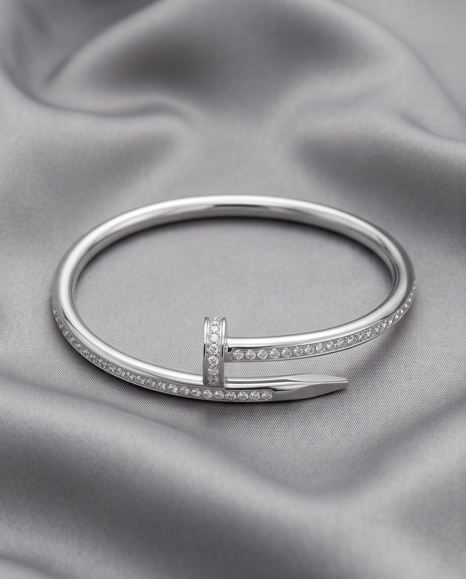 Bracelete Prego Cravejado em Inox - Imagem 2