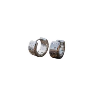 Brinco Argola Grossa Lisa Click Prata