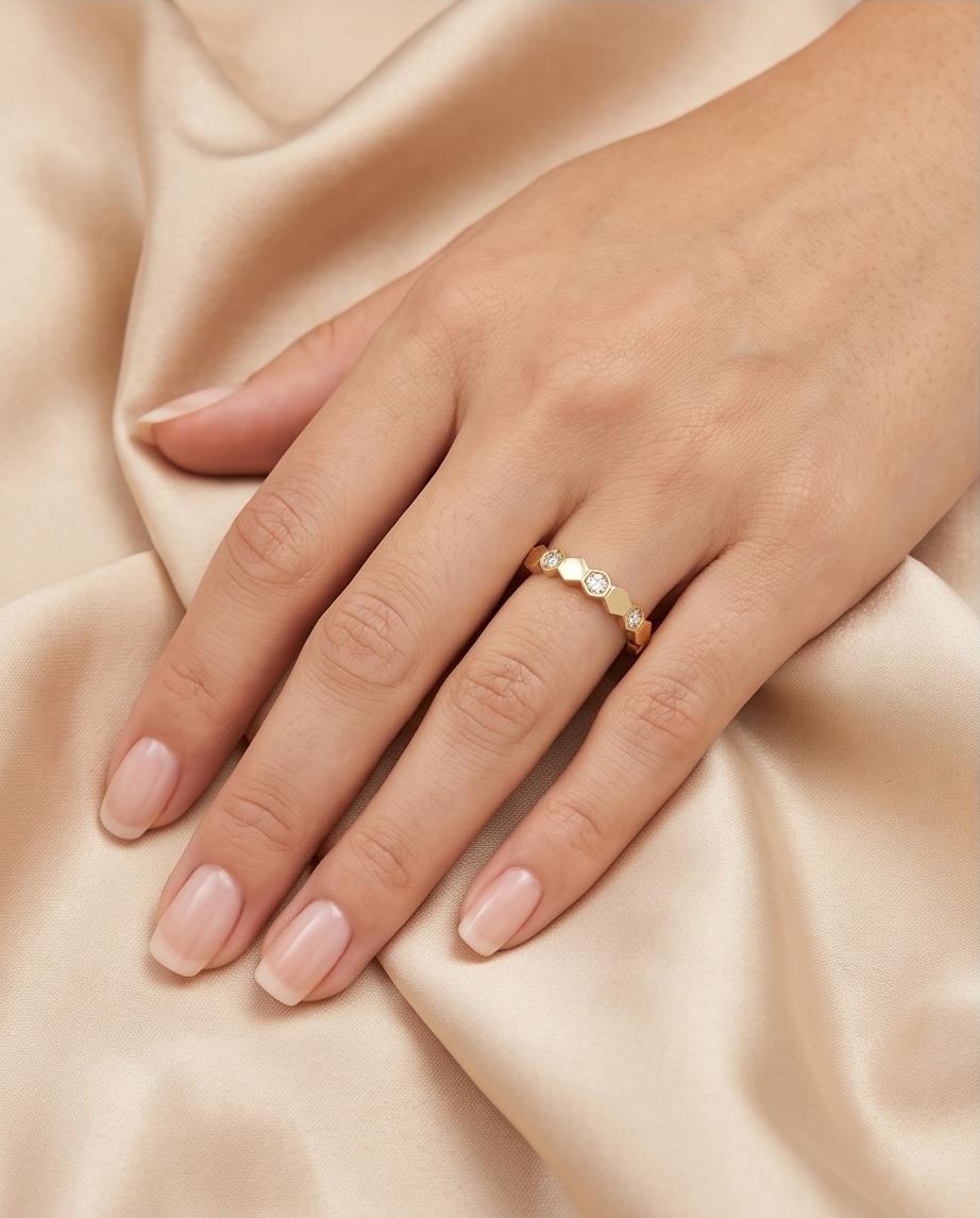 Anel Kaena Luz Banhado em Ouro 18k - Imagem 4