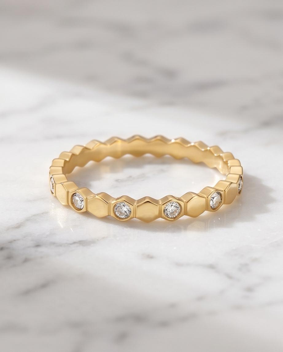 Anel Kaena Luz Banhado em Ouro 18k - Imagem 5