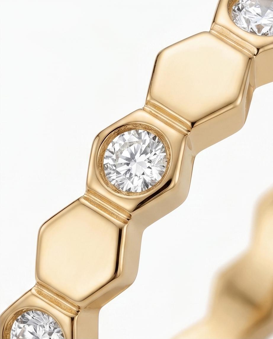 Anel Kaena Luz Banhado em Ouro 18k