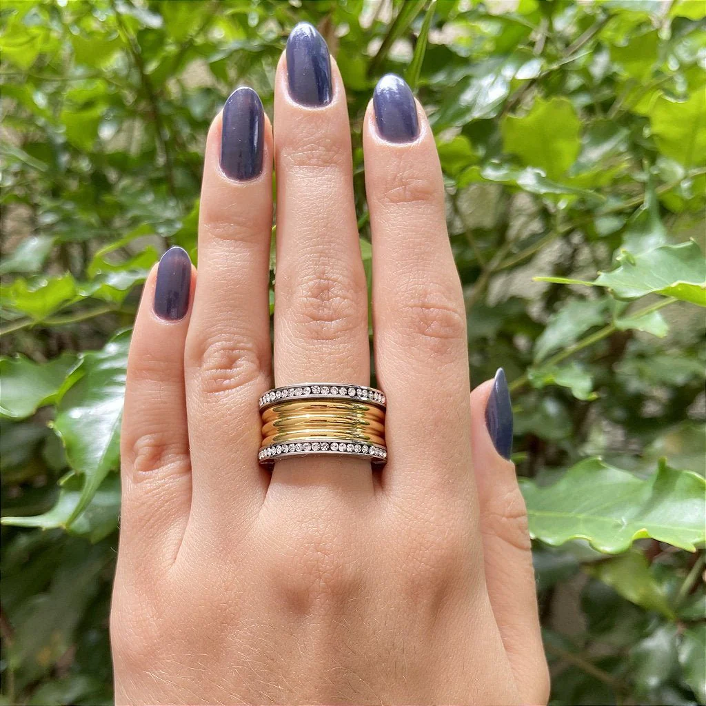 Anel Laryss Banhado em Ouro 18K - Imagem 4
