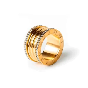 Anel Laryss Banhado em Ouro 18K