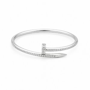 Bracelete Prego Cravejado em Inox