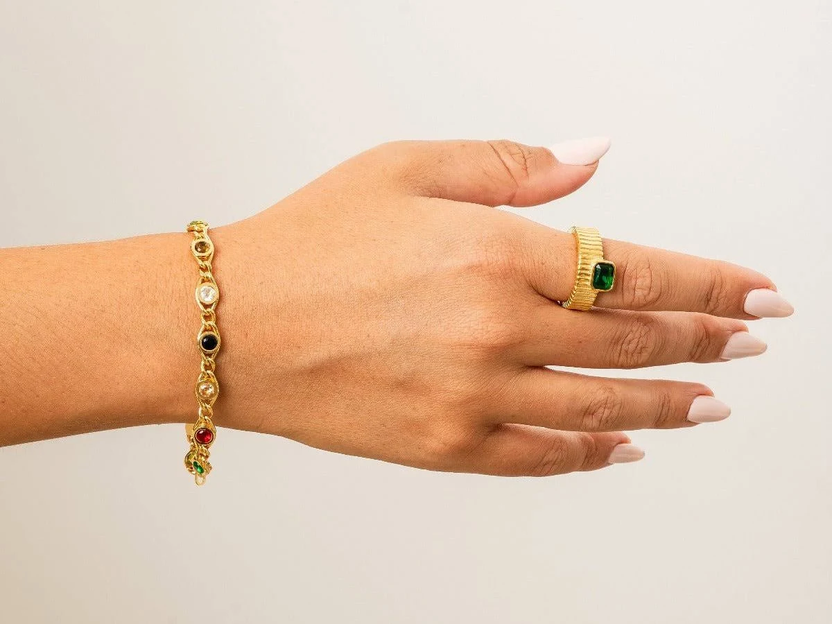 Pulseira Chloé Banhada em Ouro 18K - Imagem 2