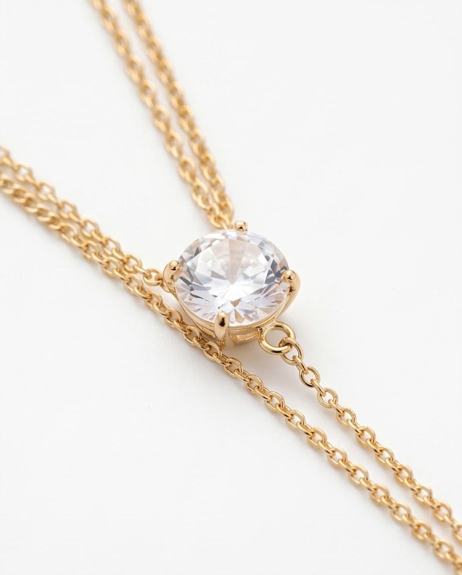 Colar Glamour Banhado em Ouro 18K - Imagem 3