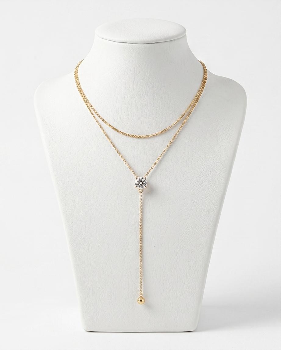 Colar Glamour Banhado em Ouro 18K - Imagem 2