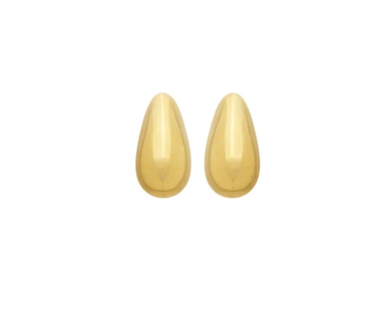 Brinco Gota Banhado em Ouro 18K